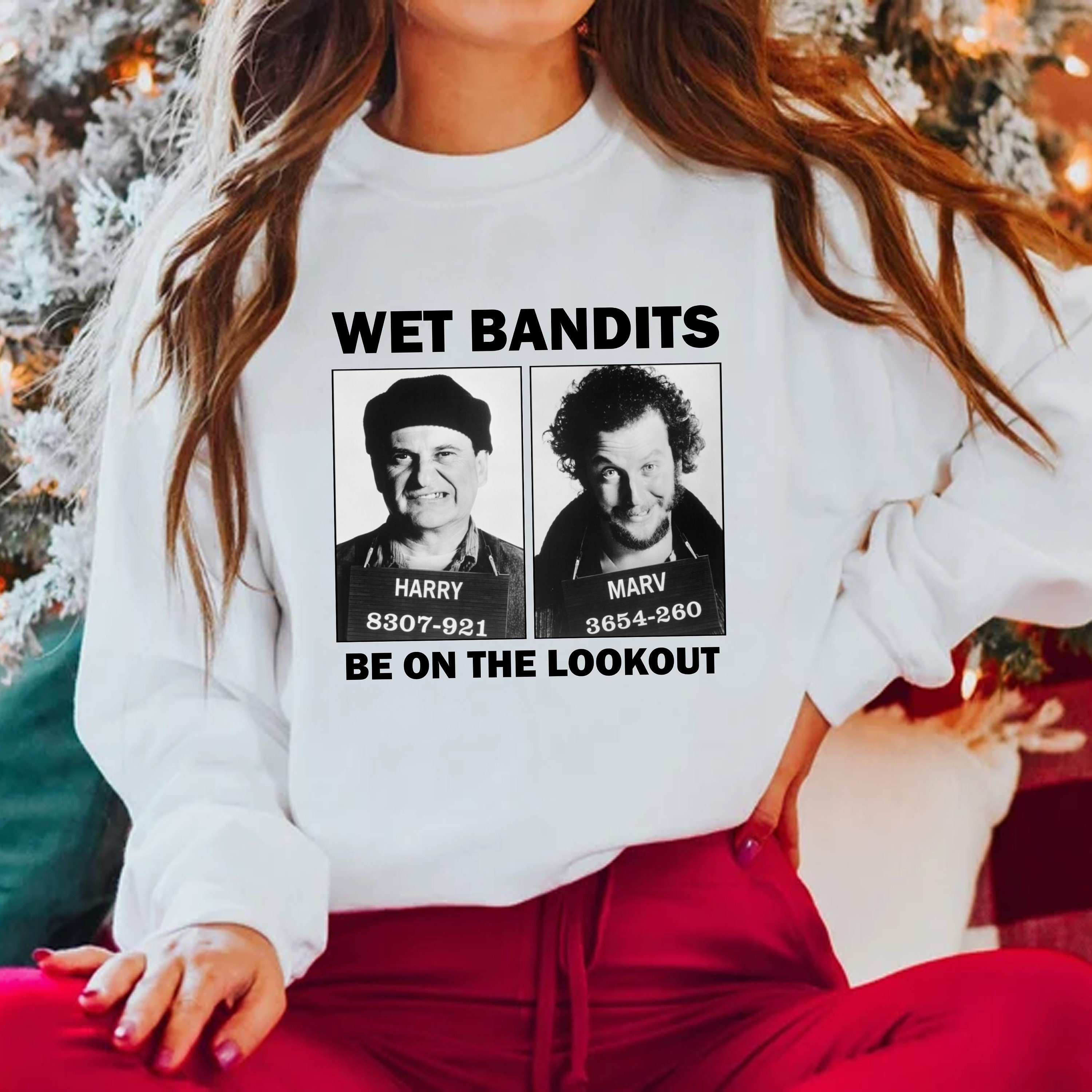 Discover Wet Bandits Sweatshirt Kevin Home Alone Shirt Wet Bandits T-Shirt Home Alone Movie Sweatshirt Christmas Sweatshirts90s movie Tee