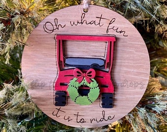 Golf Cart Ornament | Golf Cart Christmas Ornament | Golfer Christmas | Golfer Christmas Ornament | Golfer Gifts