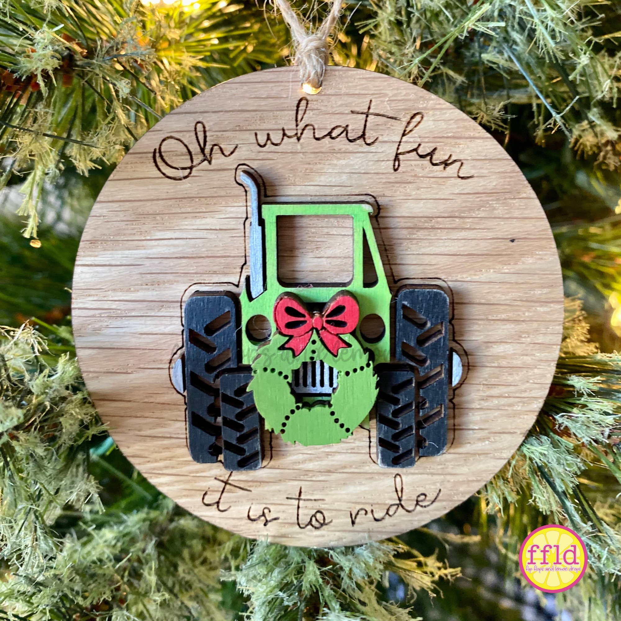 Tractor Ornament Tractor Ornaments Christmas Farm Equipment Ornament