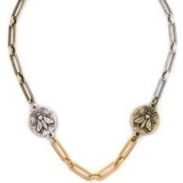 French Kande Versailles Chain Choker and Wrap Bracelet
