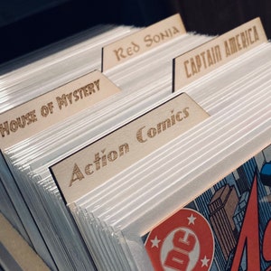 Custom Comic Book Dividers - Unique Gift for Comic Book Lovers