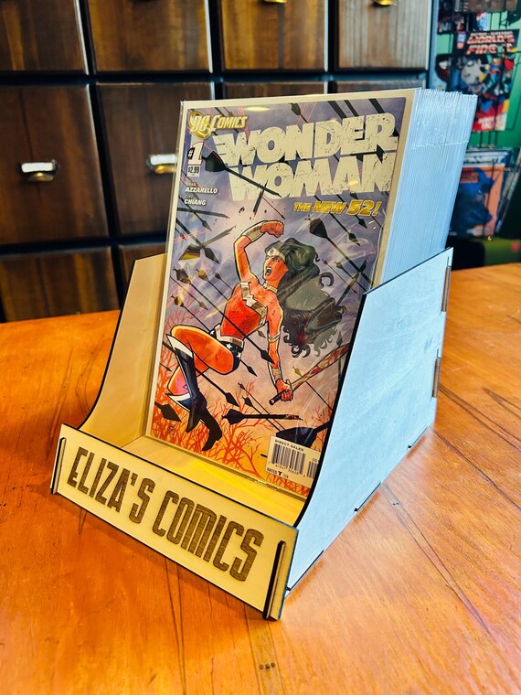 Comic Book Storage Box: Personalized Shelf Display, Holds Up to 60 Comics