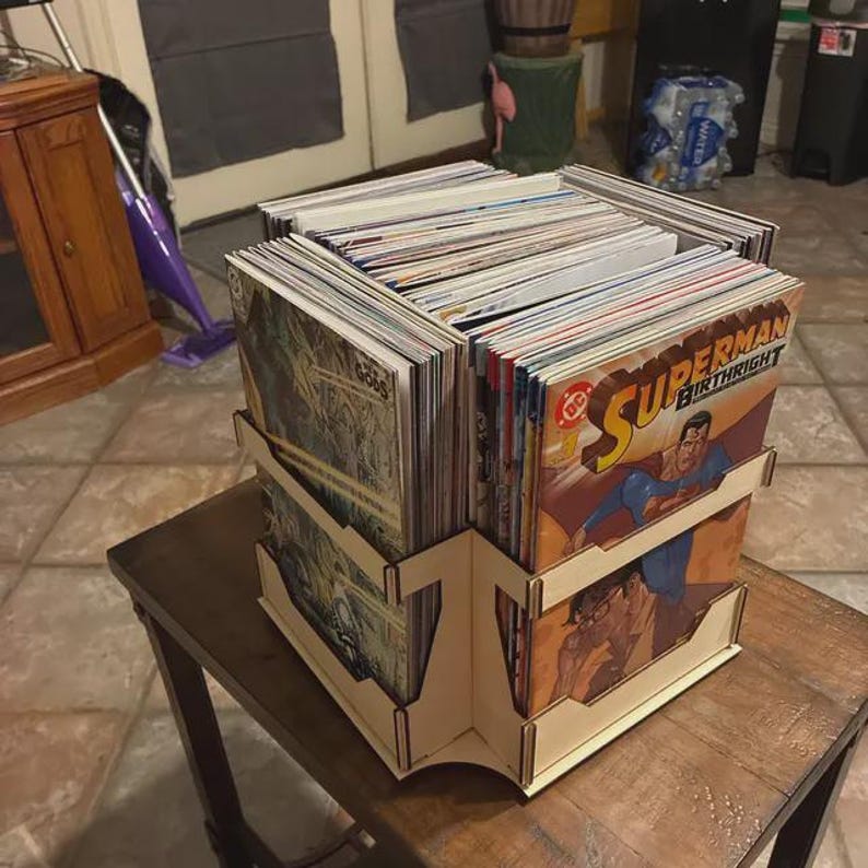 Comic Book Spinner Rack – Desktop Display for Collectors – Comic Book Storage System image 5