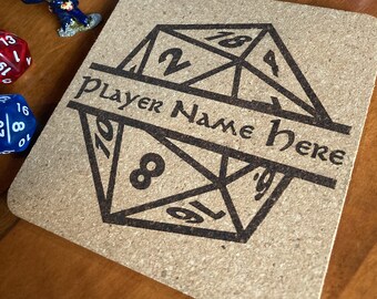 Customized Drink Coasters for DnD & Tabletop RPGs
