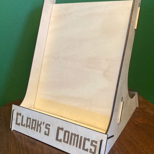 Personalized Comic Book Display Stand - Unique Gift for Comic Book Fans!