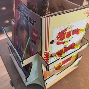 Comic Book Spinner Rack – Desktop Display for Collectors – Comic Book Storage System image 4