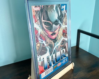 CGC Comic Book Stand - Minimalist Wood Display