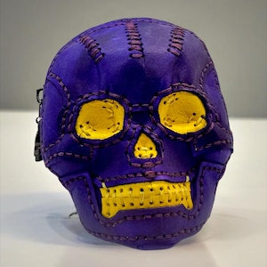 Skull Coin Purse - Purple
