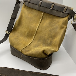 Mail Pouch Bag - Gold