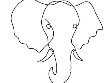 One line drawing image