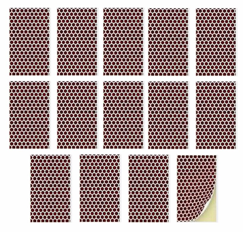 Match Striker Stickers Square Strike Paper Adhesive for Matches Etsy