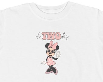 Oh Twoodles Tee, Oh Twodles, I'm This Many Minnie Mouse Disney Inspired WDW Minnie T-shirt Shirt Two Year Birthday Party 2nd Birthday Girls