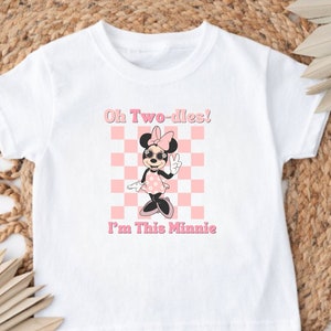 Oh Twoodles Tee, Oh Twodles, I'm This Many Minnie Mouse Disney Inspired WDW Minnie T-shirt Shirt Two Year Birthday Party 2nd Birthday Girls