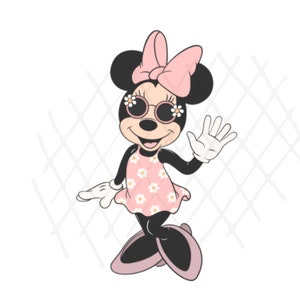 Minnie Mouse PNG, 5th Birthday, Retro Disney, I'm This Minnie, Sublimation Design, Digital Craft File tshirt designs five Year clipart fifth