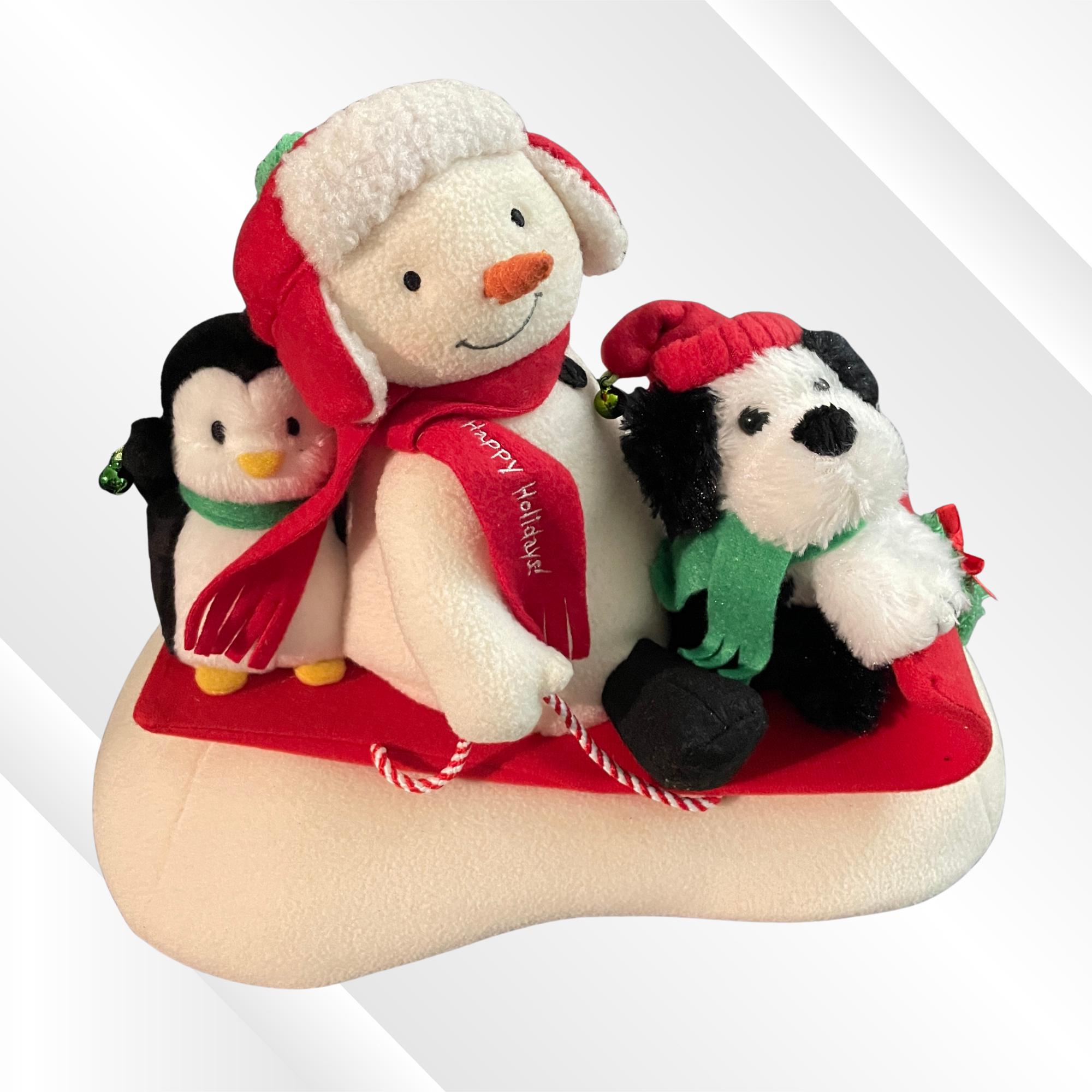 Vintage Snowman Musical Plush - Etsy
