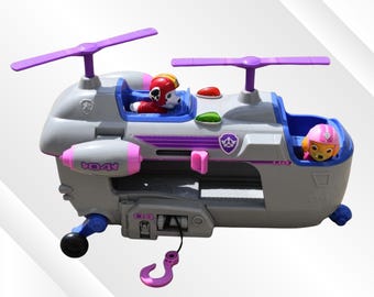 Paw Patrol Ultimate Rescue Skye's Ultimate Helicopter Vehicle With 2 Figures Spin Master