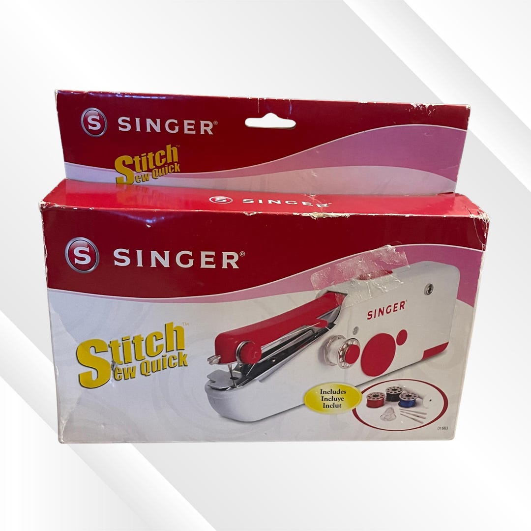 Singer Stitch Sew Quick Handheld Sewing Machine 01663 Battery Operated ...
