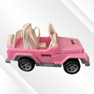 Vintage Barbie Pink Convertible Jeep Wrangler 2003 Doll Vehicle 