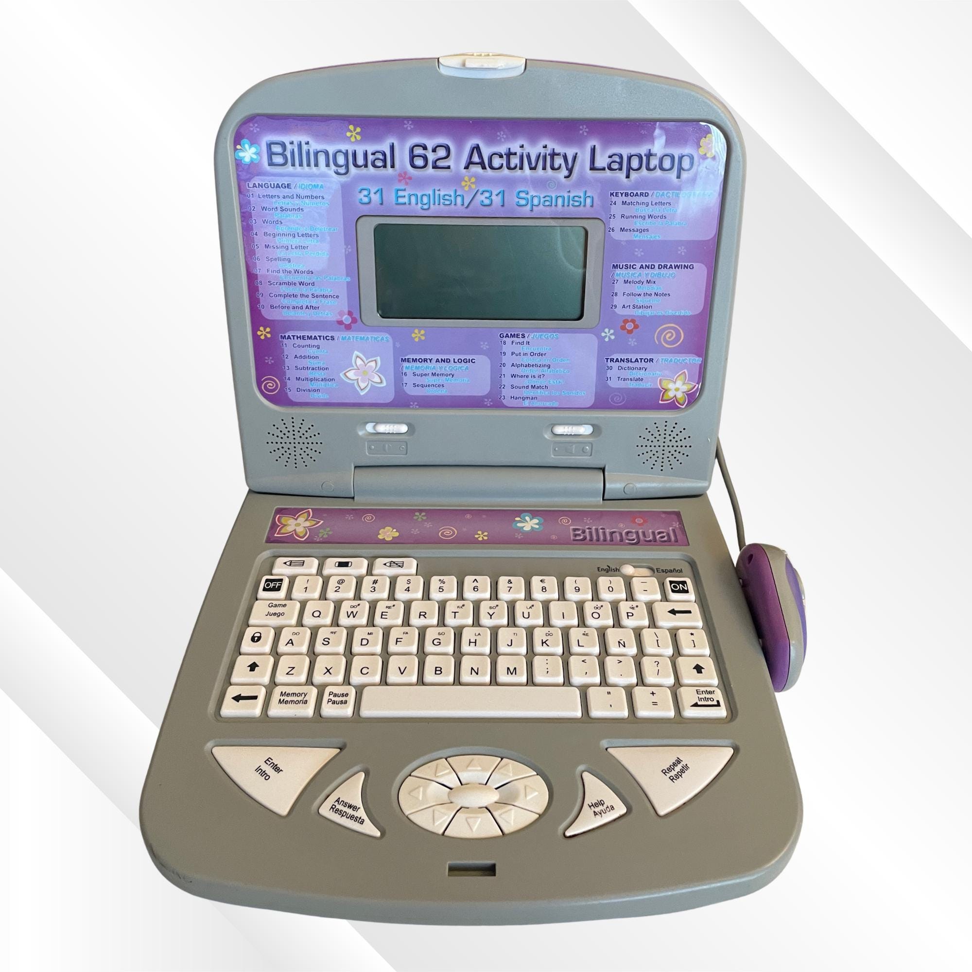Vintage Bilingual 62 Activity Laptop Learning Toy 31 English and