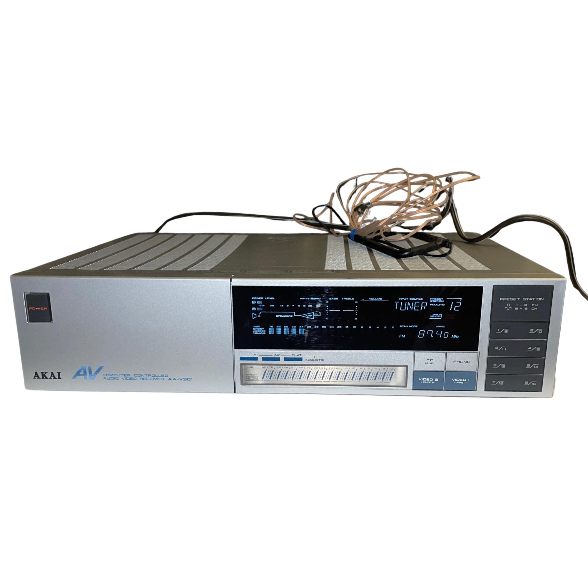 Akai AA-V301 Computer Controlled Audio-video Receiver Tested - Etsy