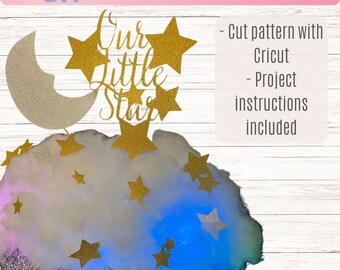 Baby Cloud Decoration DIY | Gender Reveal or Baby Shower| Cut Out Images and Project Instructions