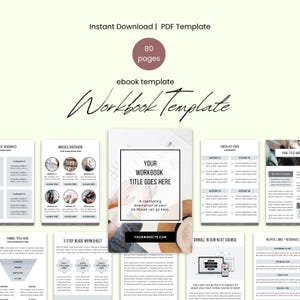 E-boeksjabloon | Werkmapsjabloon | Canvassjabloon | Bewerkbare werkmapsjabloon | Canva-sjabloon voor e-boeken