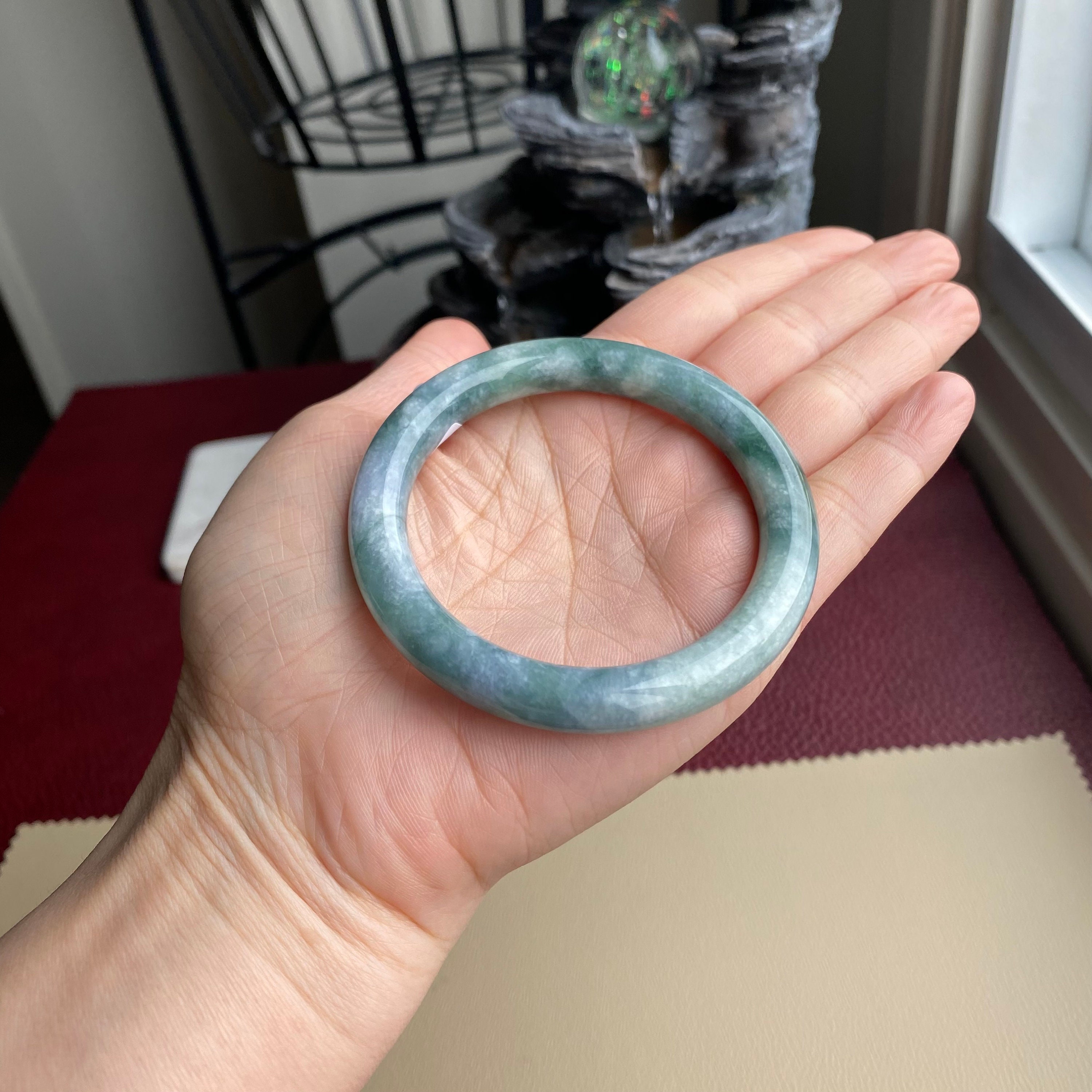 High Grade Blue Jade Gemstone Lucky Charm Bracelet – House of Sabrina