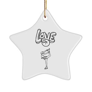Christmas Figure Skating Ornament for Her
