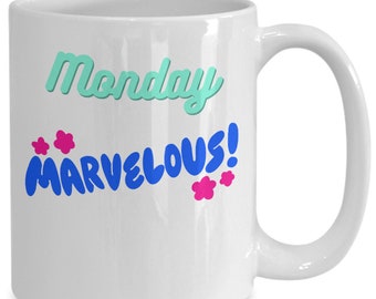 MONDAY MARVELOUS Days of the Week Coffee Mug Set for her