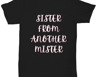 Hermana de otro señor regalos. Camiseta divertida para mujer. Camisetas Best Friends.