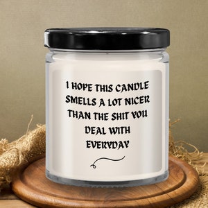 Vanilla Scented Funny Everyday Candle for Home Decor