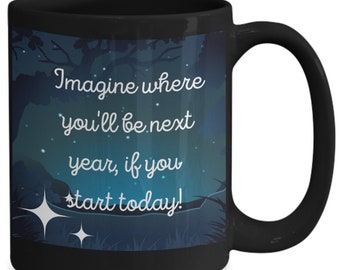 Carpe Diem Coffee Mug, Inspirational Quote
