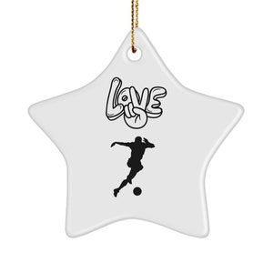 Christmas Soccer Player Ornament for Him