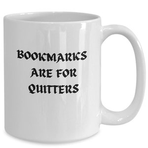 DOTAIN "Just One More Chapter" 11oz Ceramic Coffee Mug - Funny Book Lover Gift, Double-Sided Print