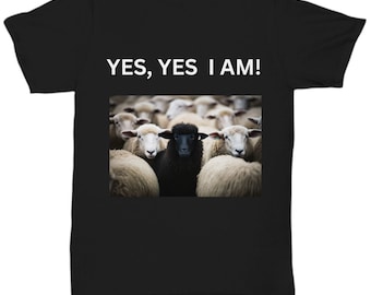 ブラックシープTシャツ、オッドワンアウトTシャツ
