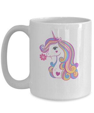 Tazza Regalo Principessa Con Unicorno E Corona: Scritta In Tedesco "Solo Le Principesse..." - 330 Ml