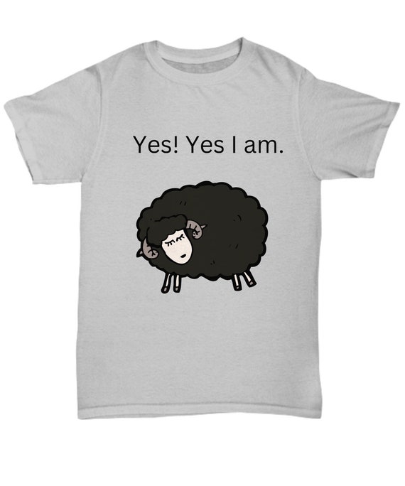 Black Sheep T-shirt, Funny Troublemaker Tee - Etsy