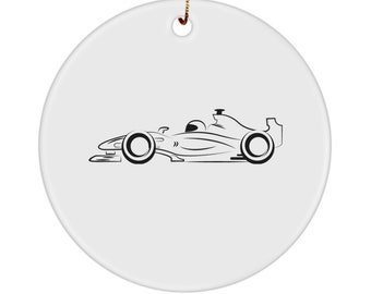F1 Race Car Ornament, Formula One Driver Gift