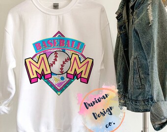 Mamá de béisbol retro