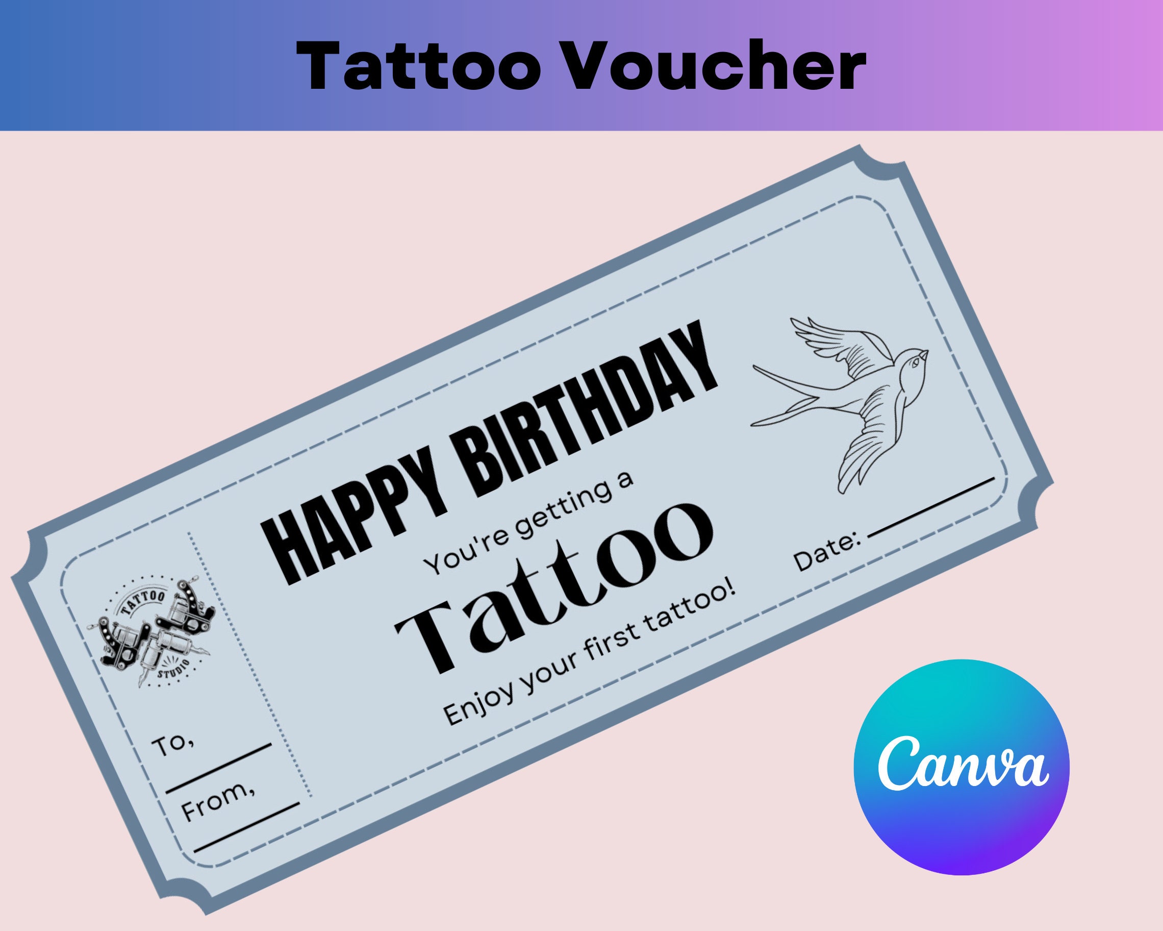 Free Printable Tattoo Voucher Template Word Free Printable Tattoo Voucher Template Word