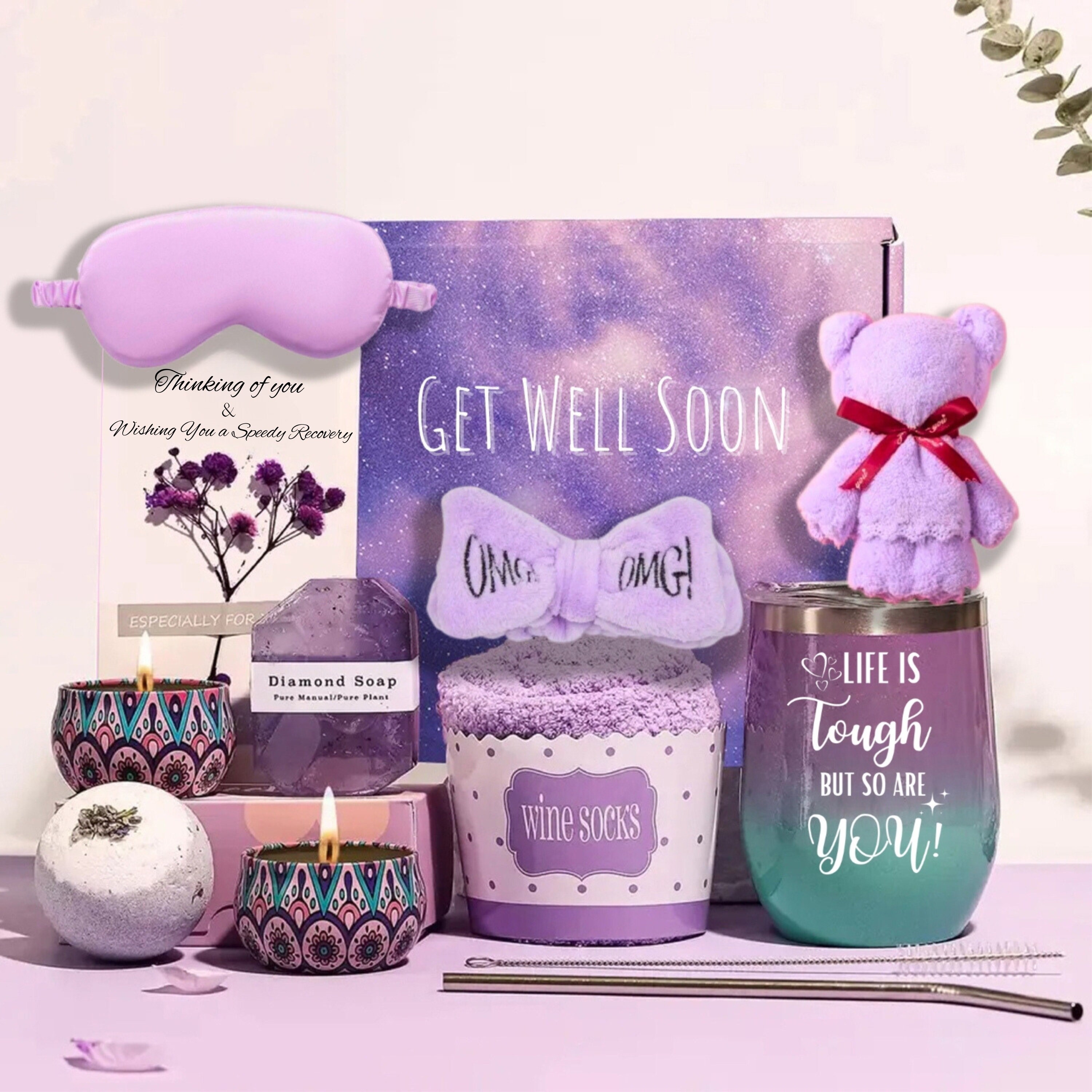 Get Well Soon Gifts for Women Self Care Gifts for Women Care Package for  Women After Surgery Feel Better Gifts Inspirational Gifts Thinking of You  Gift Get Well Soon Gift Basket