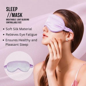 Mulberry Silk Sleep Eye Mask: Handmade, Adjustable, Zero Pressure