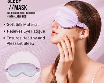 Mulberry Silk Sleep Eye Mask: Handmade, Adjustable, Zero Pressure