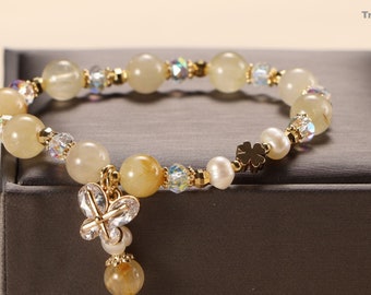Butterfly Crystal Bracelets Dainty Bracelet Vintage Jewelry,Gift For Mom Friendship Bracelets