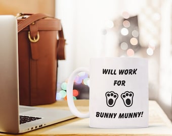 Coffee mug, rabbit mug, gift for rabbit lovers, rabbit mom, bunny mom, bunny dad