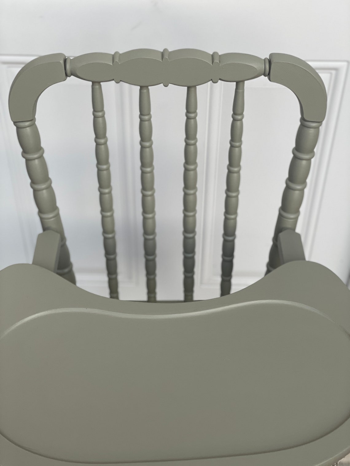 Vintage Jenny Lind High Chair Sage Green Etsy