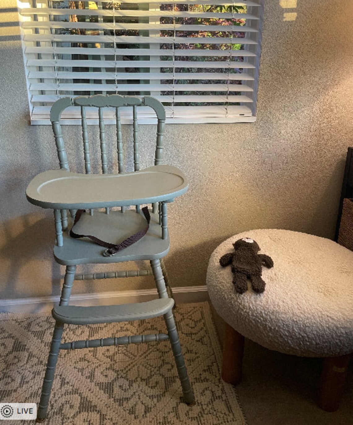 Vintage Jenny Lind High Chair Sage Green Etsy