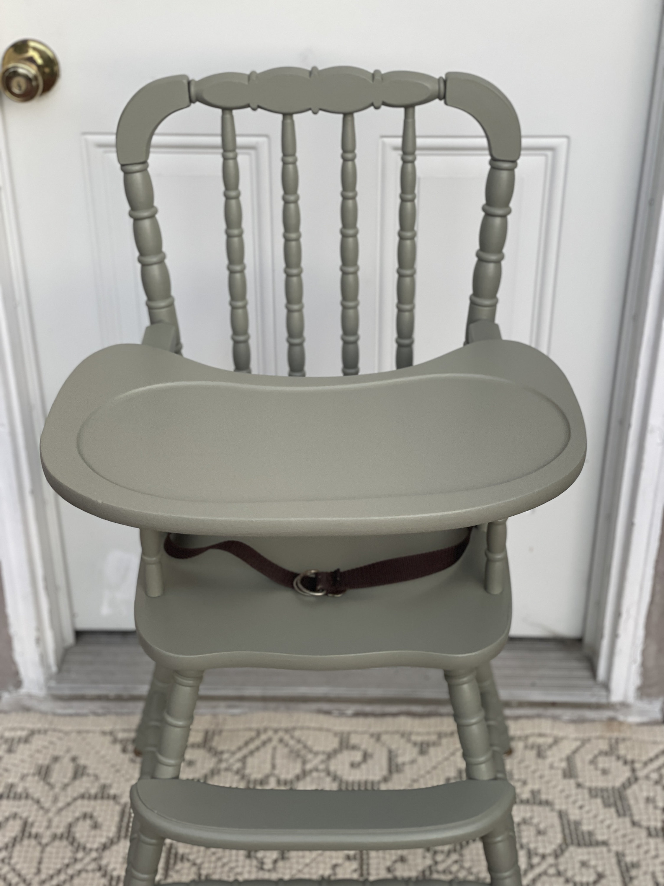 Vintage Jenny Lind High Chair Sage Green Etsy