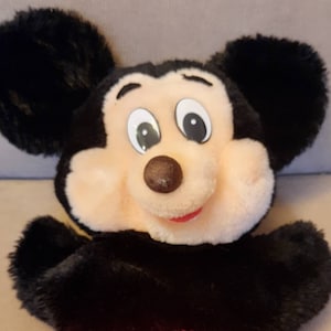 Two for One: Rare 90s Mickey Mouse Child Puppet Made in Japan in great vintage condition, 10 inch small Stuffed Kawaii Plush