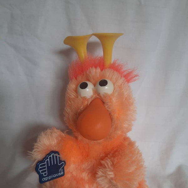 Two for One: 1980s Rare Sesame Street Baby Orange 8 inch Small Kawaii Japan plush by Applause